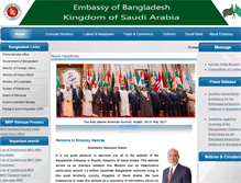 Tablet Screenshot of bangladeshembassy.org.sa